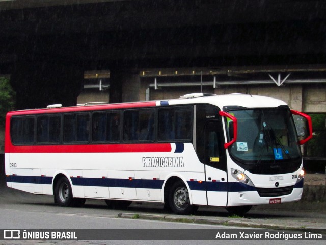 Viação Piracicabana 2983 na cidade de Cubatão, São Paulo, Brasil, por Adam Xavier Rodrigues Lima. Número da foto: #10605708.