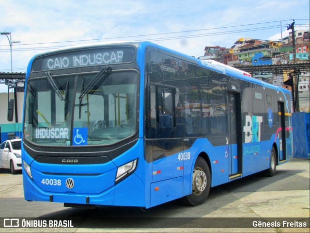 BRT Salvador 40038 na cidade de Salvador, Bahia, Brasil, por Gênesis Freitas. ID da foto: 10605929.