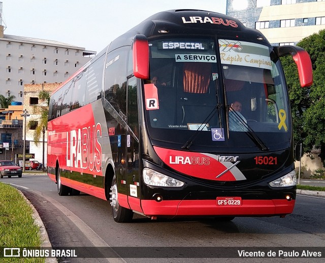 Viação Lira 15021 na cidade de Aparecida, São Paulo, Brasil, por Vicente de Paulo Alves. ID da foto: 10606718.