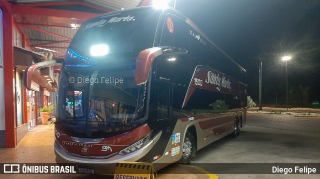 Santa Maria Fretamento e Turismo > Transportes Santa Maria(SP) 1500 na cidade de Perdões, Minas Gerais, Brasil, por Diego Felipe. Número da foto: #10608546.
