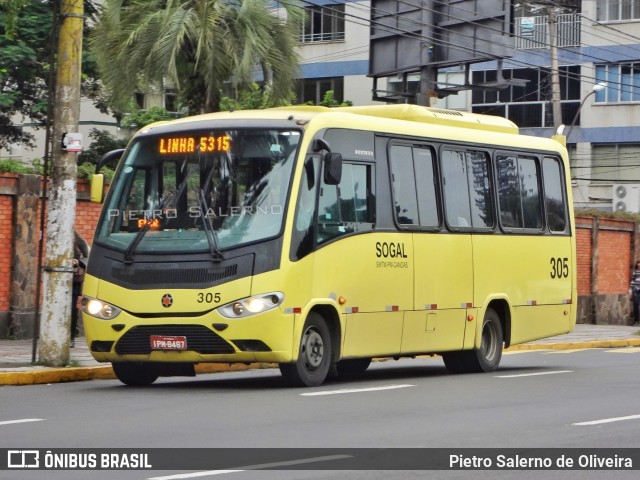 SOGAL - Sociedade de Ônibus Gaúcha Ltda. 305 na cidade de Canoas, Rio Grande do Sul, Brasil, por Pietro Salerno de Oliveira. Número da foto: #10609817.