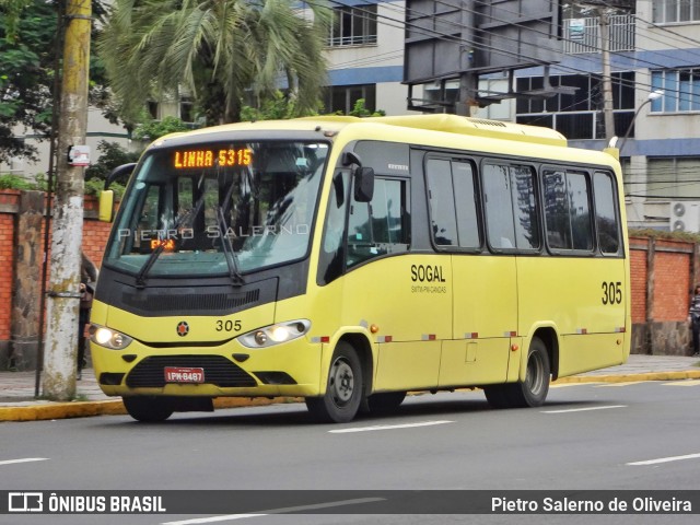 SOGAL - Sociedade de Ônibus Gaúcha Ltda. 305 na cidade de Canoas, Rio Grande do Sul, Brasil, por Pietro Salerno de Oliveira. ID da foto: 10609817.