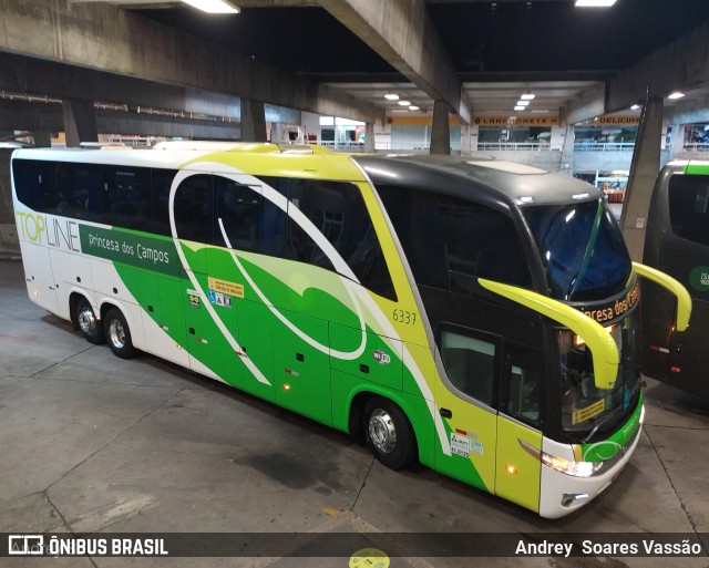Expresso Princesa dos Campos 6337 na cidade de Curitiba, Paraná, Brasil, por Andrey  Soares Vassão. Número da foto: #10608021.