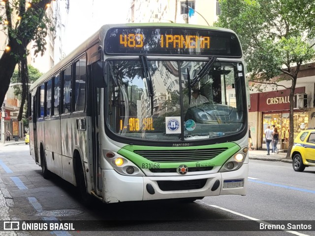 Viação VG B31068 na cidade de Rio de Janeiro, Rio de Janeiro, Brasil, por Brenno Santos. Número da foto: #10608101.