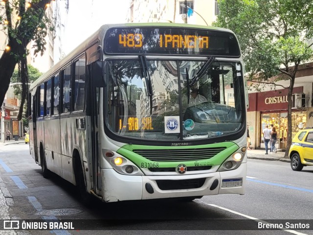 Viação VG B31068 na cidade de Rio de Janeiro, Rio de Janeiro, Brasil, por Brenno Santos. ID da foto: 10608101.