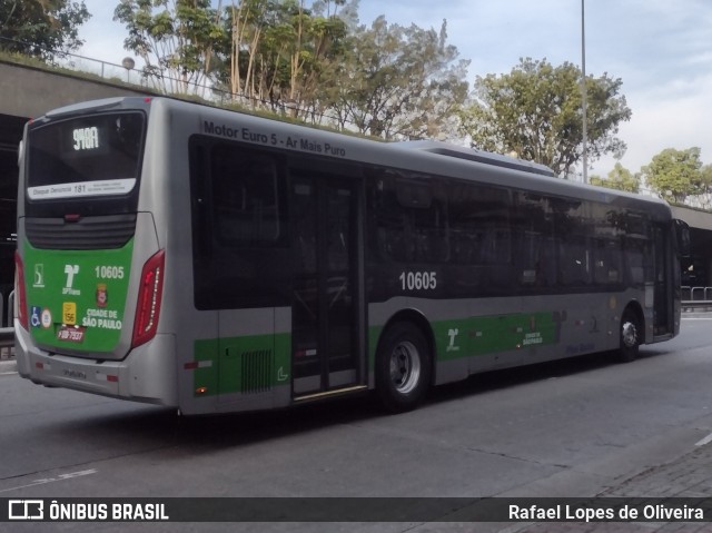 Viação Santa Brígida 1 0605 na cidade de São Paulo, São Paulo, Brasil, por Rafael Lopes de Oliveira. Número da foto: #10607502.