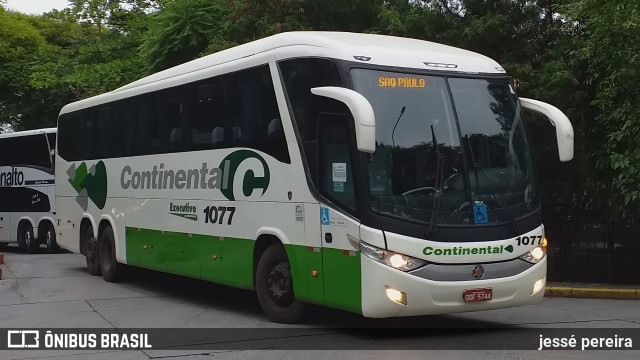 Viação Continental de Transportes 1077 na cidade de São Paulo, São Paulo, Brasil, por jessé pereira. Número da foto: #10609775.
