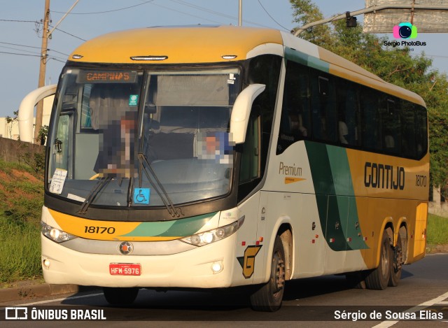 Empresa Gontijo de Transportes 18170 na cidade de Campinas, São Paulo, Brasil, por Sérgio de Sousa Elias. ID da foto: 10608452.