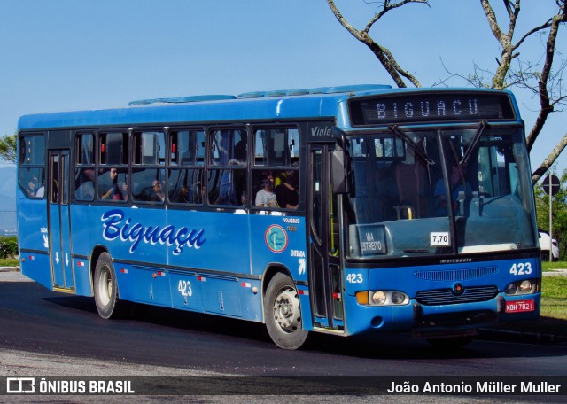 Biguaçu Transportes Coletivos Administração e Participação 423 na cidade de Florianópolis, Santa Catarina, Brasil, por João Antonio Müller Muller. ID da foto: 10608828.