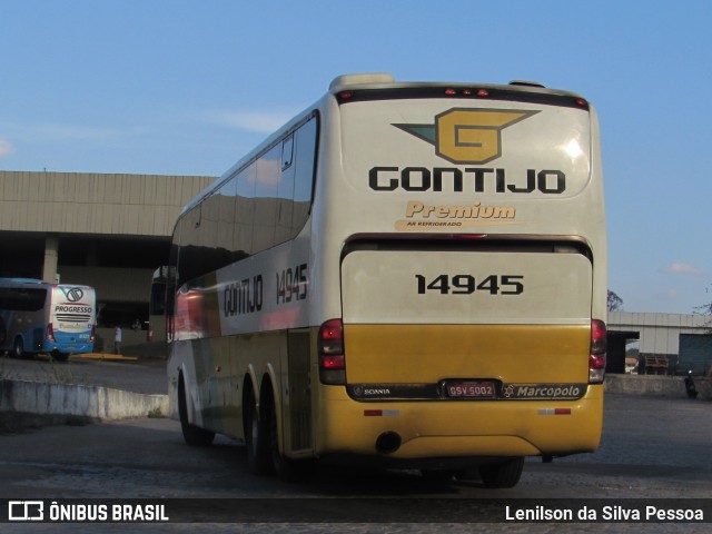 Empresa Gontijo de Transportes 14945 na cidade de Caruaru, Pernambuco, Brasil, por Lenilson da Silva Pessoa. ID da foto: 10608190.