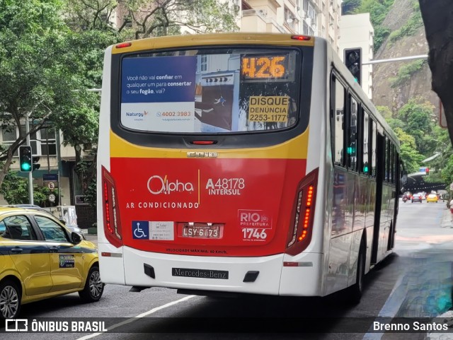 Auto Viação Alpha A48178 na cidade de Rio de Janeiro, Rio de Janeiro, Brasil, por Brenno Santos. Número da foto: #10610249.