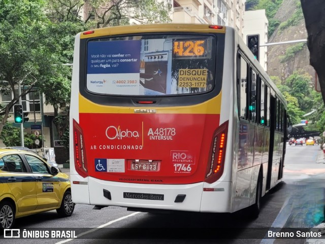 Auto Viação Alpha A48178 na cidade de Rio de Janeiro, Rio de Janeiro, Brasil, por Brenno Santos. ID da foto: 10610249.