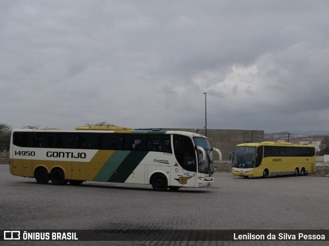 Empresa Gontijo de Transportes 14950 na cidade de Caruaru, Pernambuco, Brasil, por Lenilson da Silva Pessoa. ID da foto: 10608601.