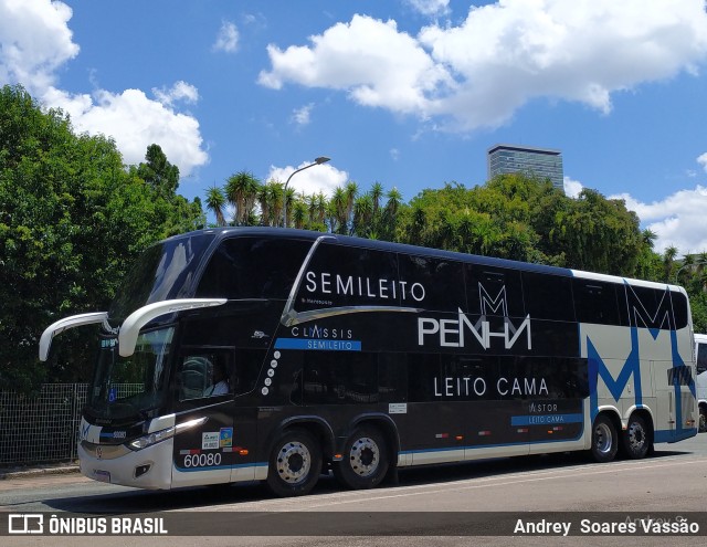 Empresa de Ônibus Nossa Senhora da Penha 60080 na cidade de Curitiba, Paraná, Brasil, por Andrey  Soares Vassão. Número da foto: #10608033.