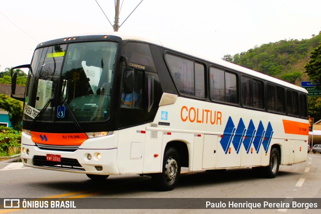 Colitur Transportes Rodoviários RJ 116.046 na cidade de Piraí, Rio de Janeiro, Brasil, por Paulo Henrique Pereira Borges. Número da foto: #10607584.