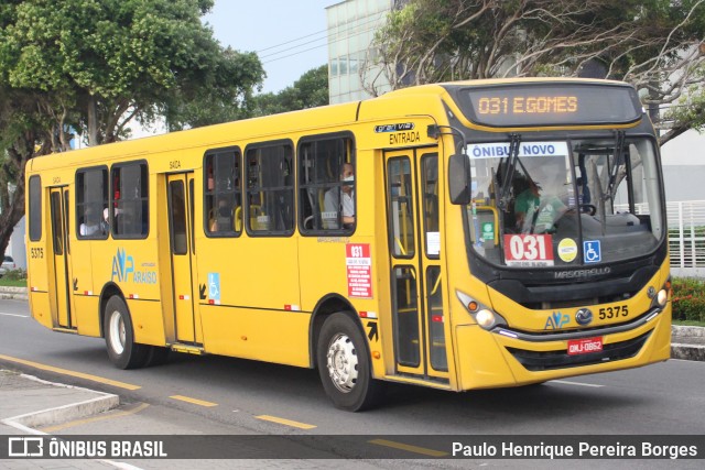 AVP - Auto Viação Paraíso 5375 na cidade de Aracaju, Sergipe, Brasil, por Paulo Henrique Pereira Borges. Número da foto: #10607567.