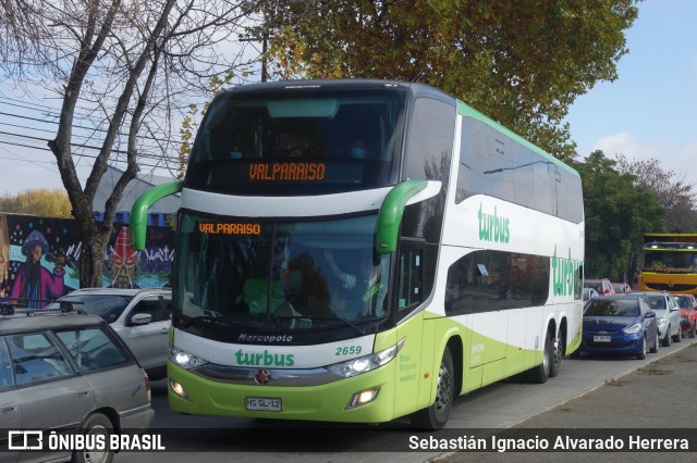 TurBus 2659 na cidade de Chillán, Ñuble, Bío-Bío, Chile, por Sebastián Ignacio Alvarado Herrera. Número da foto: #10609432.