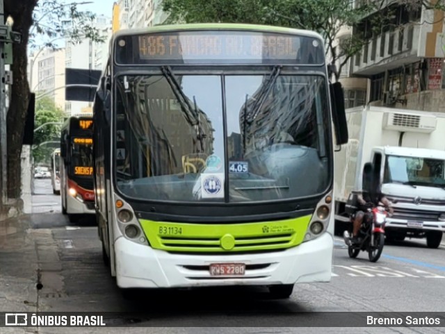 Viação VG B31134 na cidade de Rio de Janeiro, Rio de Janeiro, Brasil, por Brenno Santos. ID da foto: 10608038.