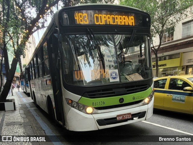 Viação VG B31136 na cidade de Rio de Janeiro, Rio de Janeiro, Brasil, por Brenno Santos. Número da foto: #10610256.