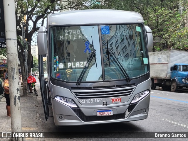 Auto Viação 1001 RJ 108.1161 na cidade de Rio de Janeiro, Rio de Janeiro, Brasil, por Brenno Santos. Número da foto: #10608041.