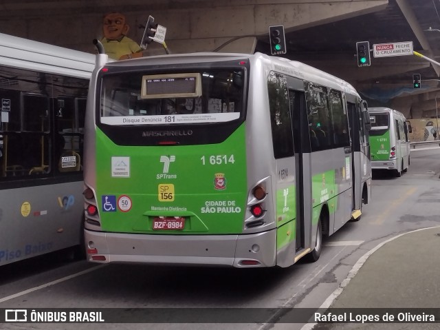 Transcooper > Norte Buss 1 6514 na cidade de São Paulo, São Paulo, Brasil, por Rafael Lopes de Oliveira. ID da foto: 10608282.