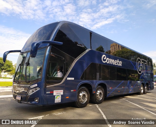 Viação Cometa 721309 na cidade de São Paulo, São Paulo, Brasil, por Andrey  Soares Vassão. ID da foto: 10613911.