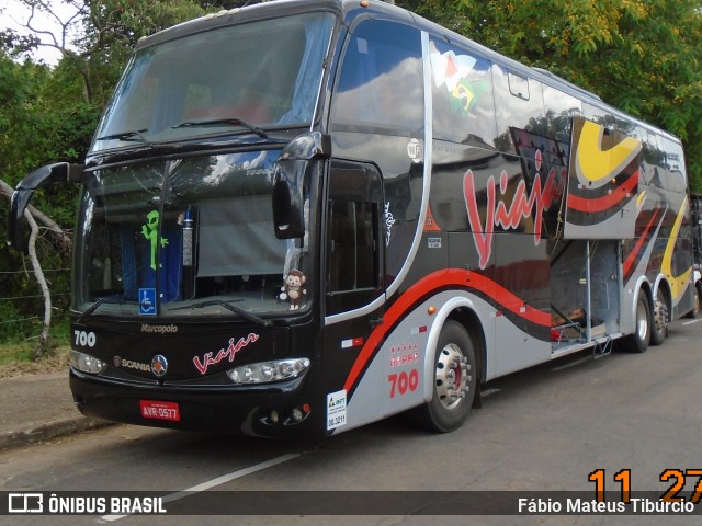 DaVivan Transportes Viajar 700 na cidade de Três Corações, Minas Gerais, Brasil, por Fábio Mateus Tibúrcio. ID da foto: 10611333.