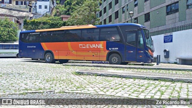 Evanil Transportes e Turismo RJ 132.034 na cidade de Petrópolis, Rio de Janeiro, Brasil, por Zé Ricardo Reis. Número da foto: #10612018.