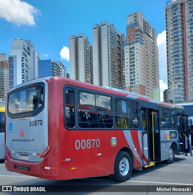 Auto Viação Urubupungá 00870 na cidade de Barueri, São Paulo, Brasil, por Michel Nowacki. Número da foto: #10613992.