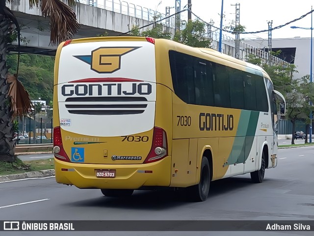 Empresa Gontijo de Transportes 7030 na cidade de Salvador, Bahia, Brasil, por Adham Silva. ID da foto: 10613424.