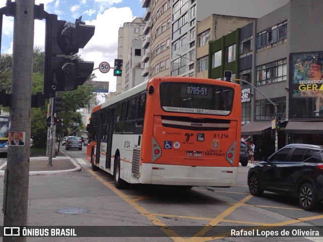 TRANSPPASS - Transporte de Passageiros 8 1214 na cidade de São Paulo, São Paulo, Brasil, por Rafael Lopes de Oliveira. Número da foto: #10611390.