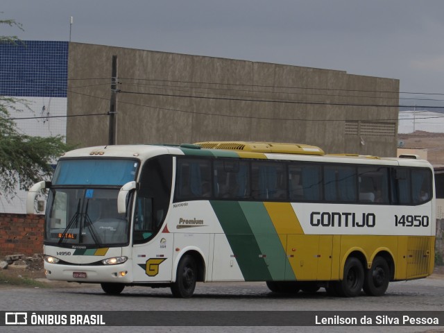 Empresa Gontijo de Transportes 14950 na cidade de Caruaru, Pernambuco, Brasil, por Lenilson da Silva Pessoa. ID da foto: 10611748.