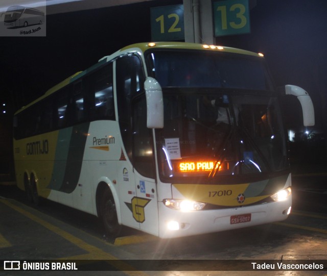 Empresa Gontijo de Transportes 17010 na cidade de Franca, São Paulo, Brasil, por Tadeu Vasconcelos. ID da foto: 10611409.