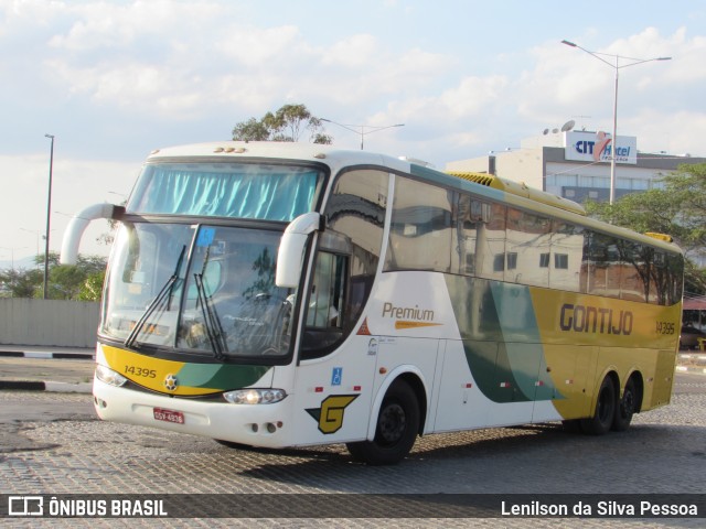 Empresa Gontijo de Transportes 14395 na cidade de Caruaru, Pernambuco, Brasil, por Lenilson da Silva Pessoa. ID da foto: 10611875.