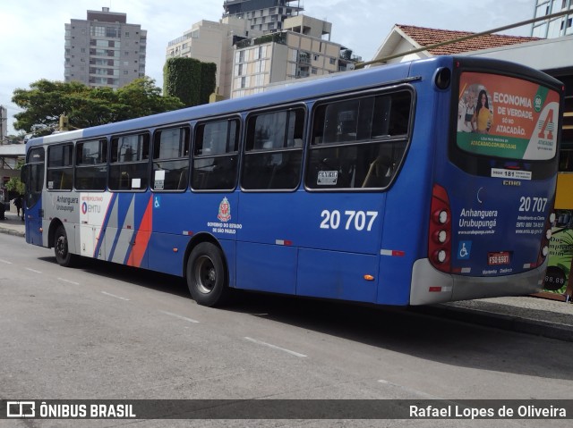 Auto Viação Urubupungá 20.707 na cidade de São Paulo, São Paulo, Brasil, por Rafael Lopes de Oliveira. ID da foto: 10611370.