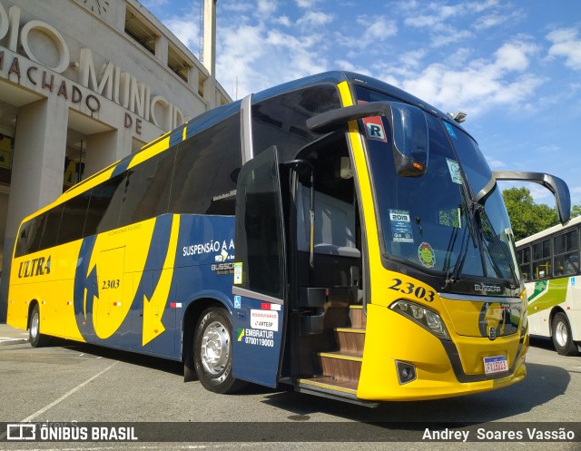Viação Ultra 2303 na cidade de São Paulo, São Paulo, Brasil, por Andrey  Soares Vassão. Número da foto: #10613930.