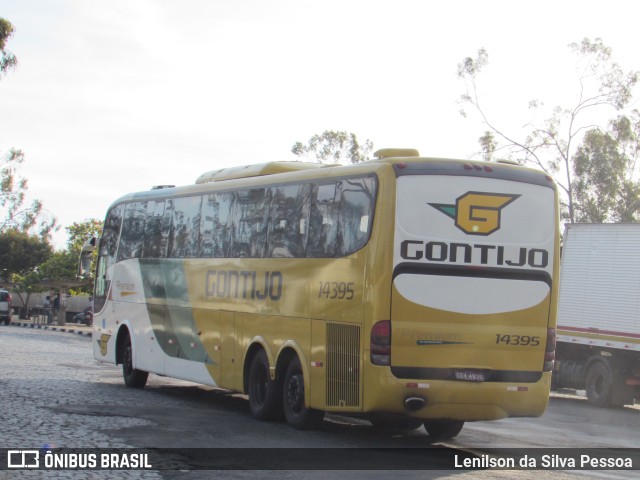 Empresa Gontijo de Transportes 14395 na cidade de Caruaru, Pernambuco, Brasil, por Lenilson da Silva Pessoa. ID da foto: 10614705.