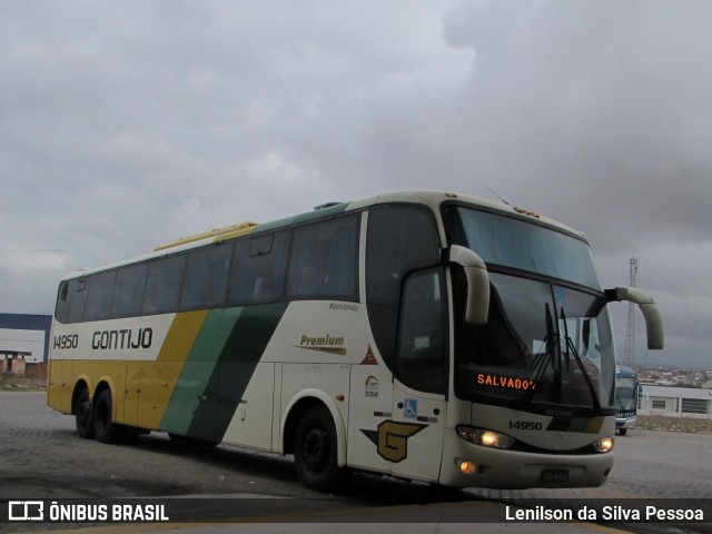 Empresa Gontijo de Transportes 14950 na cidade de Caruaru, Pernambuco, Brasil, por Lenilson da Silva Pessoa. ID da foto: 10614724.