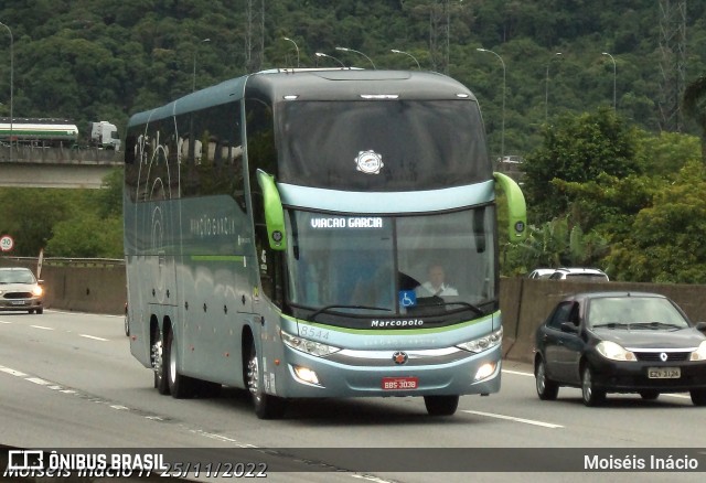 Viação Garcia 8544 na cidade de Cubatão, São Paulo, Brasil, por Moiséis Inácio. ID da foto: 10614820.