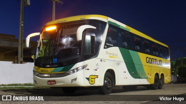 Empresa Gontijo de Transportes 18555 na cidade de Teresina, Piauí, Brasil, por Victor Hugo. ID da foto: 10615565.