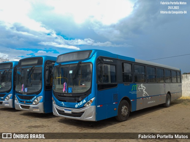 ATT - Atlântico Transportes e Turismo - Vitória da Conquista 6124 na cidade de Vitória da Conquista, Bahia, Brasil, por Fabrício Portella Matos. Número da foto: #10614812.