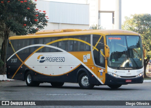 Viação Progresso 31307 na cidade de Além Paraíba, Minas Gerais, Brasil, por Diego Oliveira. ID da foto: 10540043.