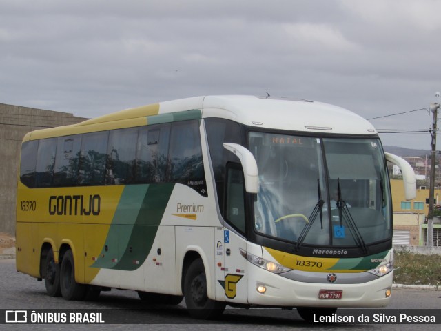 Empresa Gontijo de Transportes 18370 na cidade de Caruaru, Pernambuco, Brasil, por Lenilson da Silva Pessoa. ID da foto: 10538785.