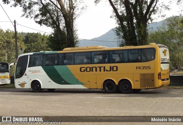 Empresa Gontijo de Transportes 14355 na cidade de Cubatão, São Paulo, Brasil, por Moiséis Inácio. ID da foto: 10539548.