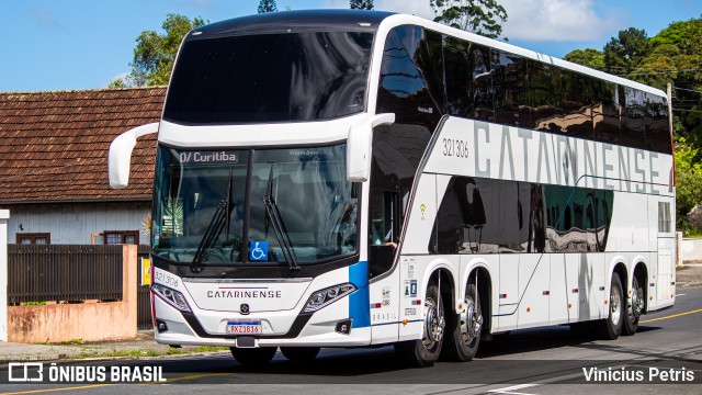 Auto Viação Catarinense 321306 na cidade de Joinville, Santa Catarina, Brasil, por Vinicius Petris. Número da foto: #10539738.