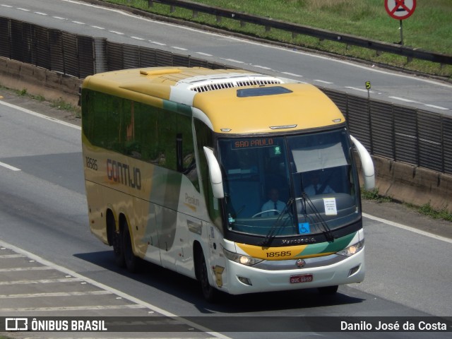 Empresa Gontijo de Transportes 18585 na cidade de Aparecida, São Paulo, Brasil, por Danilo Danibus. Número da foto: #10540466.
