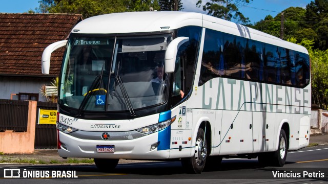 Auto Viação Catarinense 3410 na cidade de Joinville, Santa Catarina, Brasil, por Vinicius Petris. ID da foto: 10539741.