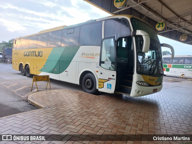 Empresa Gontijo de Transportes 14435 na cidade de Perdões, Minas Gerais, Brasil, por Cristiano Martins. ID da foto: 10540738.