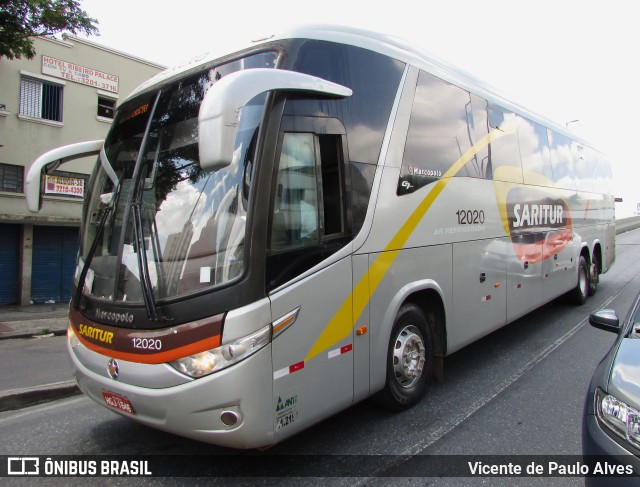 Saritur - Santa Rita Transporte Urbano e Rodoviário 12020 na cidade de Belo Horizonte, Minas Gerais, Brasil, por Vicente de Paulo Alves. ID da foto: 10618706.