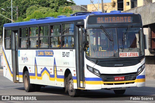 Belém Rio Transportes BD-027 na cidade de Belém, Pará, Brasil, por Fabio Soares. Número da foto: #10616537.